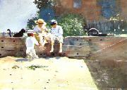 Winslow Homer Boys Kitten oil on canvas